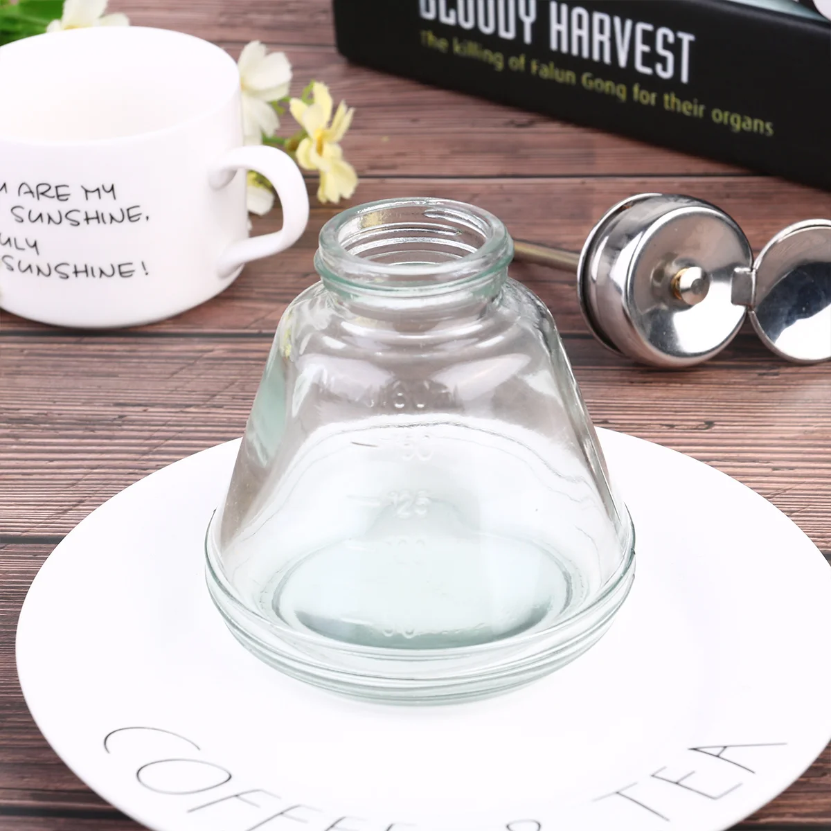 Bouteille de rangement en verre Durable, 180ml, noyau métallique, Portable, sûr pour démaquillant, distributeurs de voyage et de maison, 1 pièce