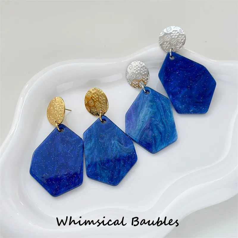 

Vintage Irregular Geometry Shape Earring For Women Stainless Steel Gold Color Drop Earring Jewelry Gift
