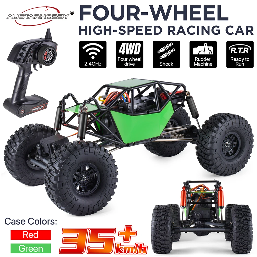 AUSTARHOBBY AX-8504 RC Car 1/10 4WD Electric Crawler 2.4G Remote Control Truck
