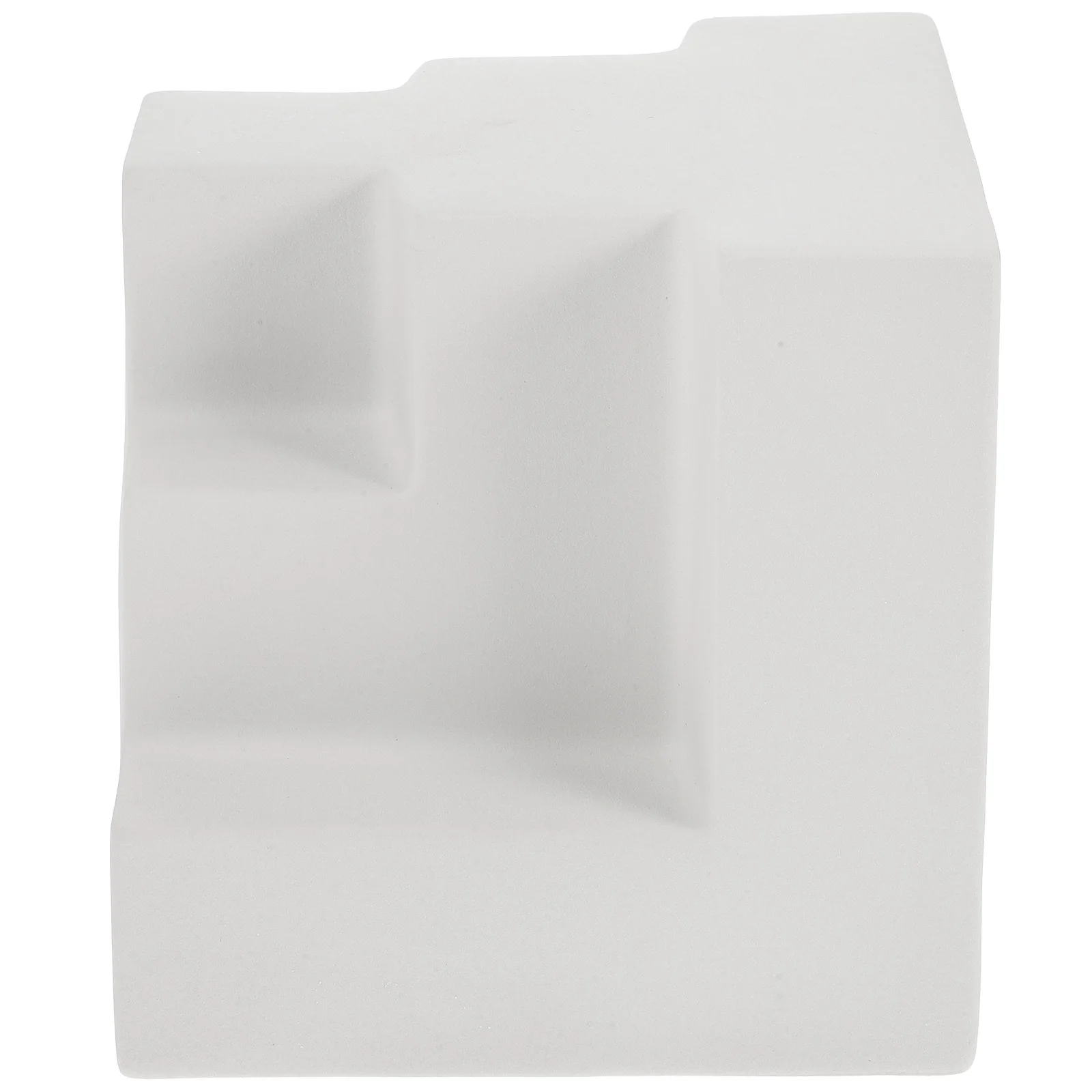 

Geometric Ceramic Bookend Desktop Ornament Decorative Book Ends for Home Office Shelf Display Book Ends