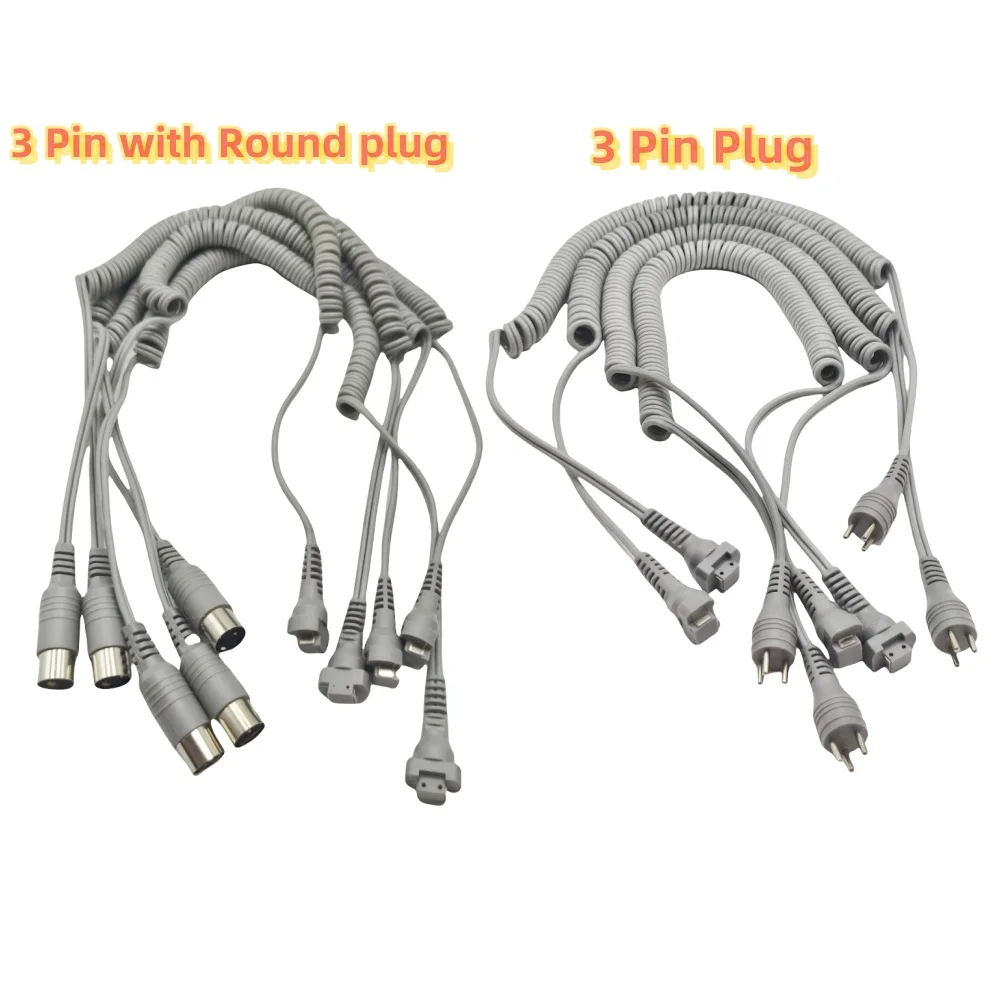 STRONG 210 3 Pin Power Spring Cable Cord for UP200 Electric Manicure Pen 35K Nail Drill Handpiece Pedicure Accessories Replace