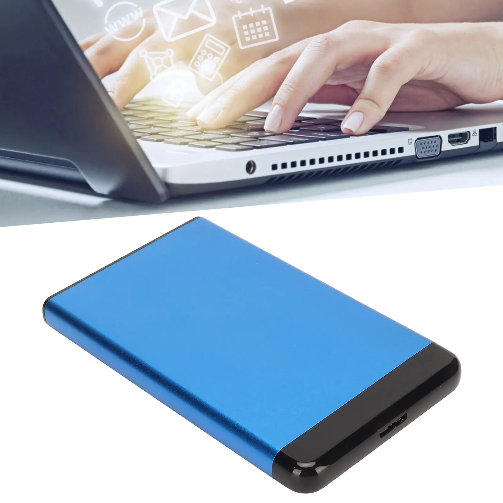 2.5in External Hard Drive 5Gbps USB 3.0 Interface Plug and Play External Mobile Hard Drive for Cell Phone TVs USB 3.0 Hard Drive
