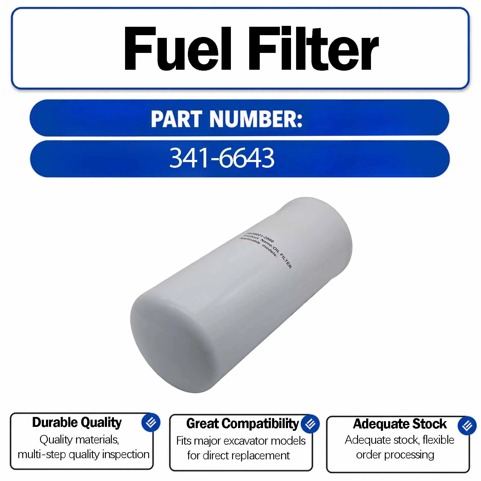 JM-2047 Transmission Filter For Caterpillar CAT 535C 535B 545C 525C 525B 525 515 545 Wheel Skidder