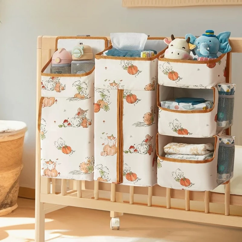 Crib Hanging Storage Bag Hanging Bag Multifunctional Diaper Diaper Storage Hanging Basket Storage