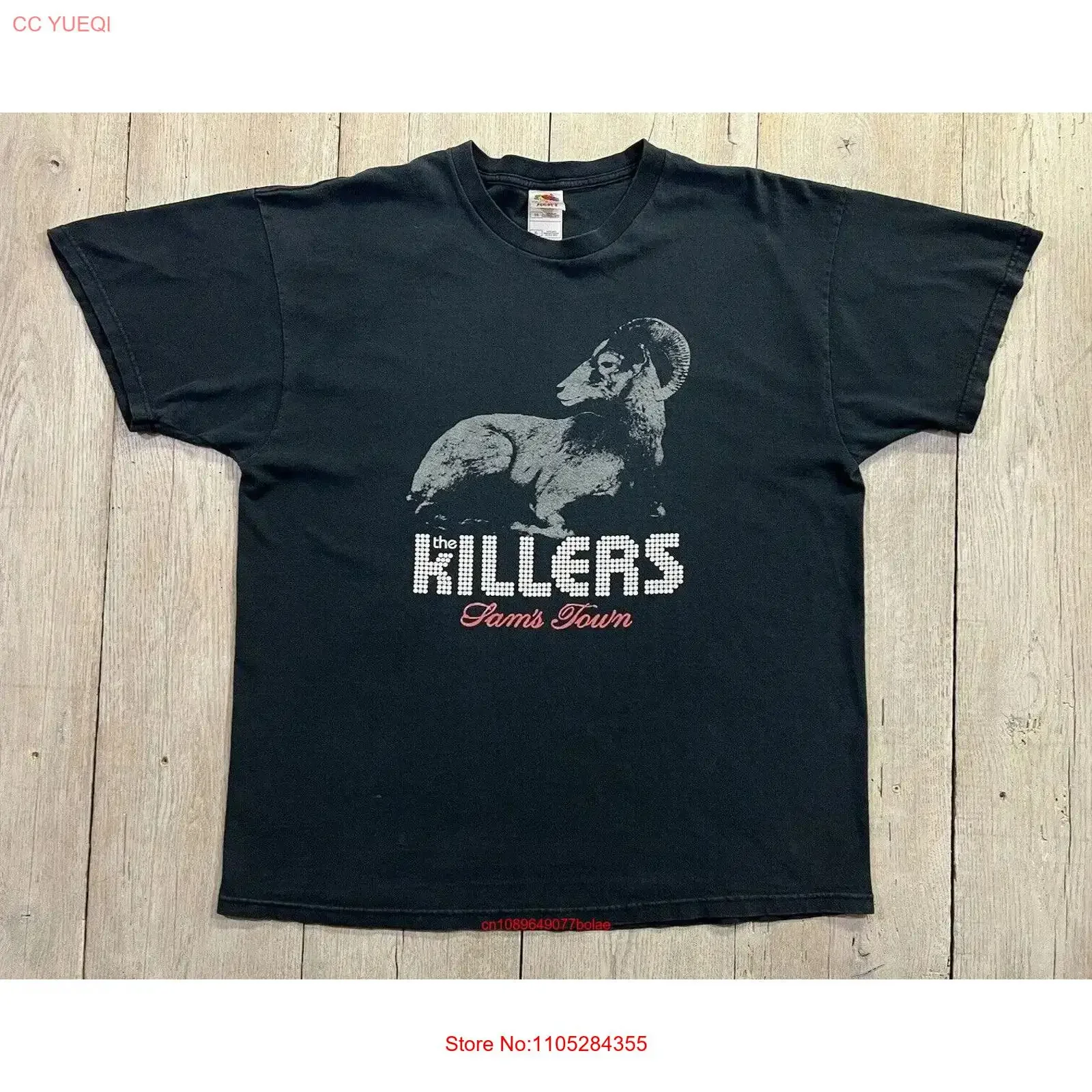 Camiseta promocional The Killers Sam's Town, talla XL, estilo vintage, unisex, para uso diario, ropa urbana con estilo