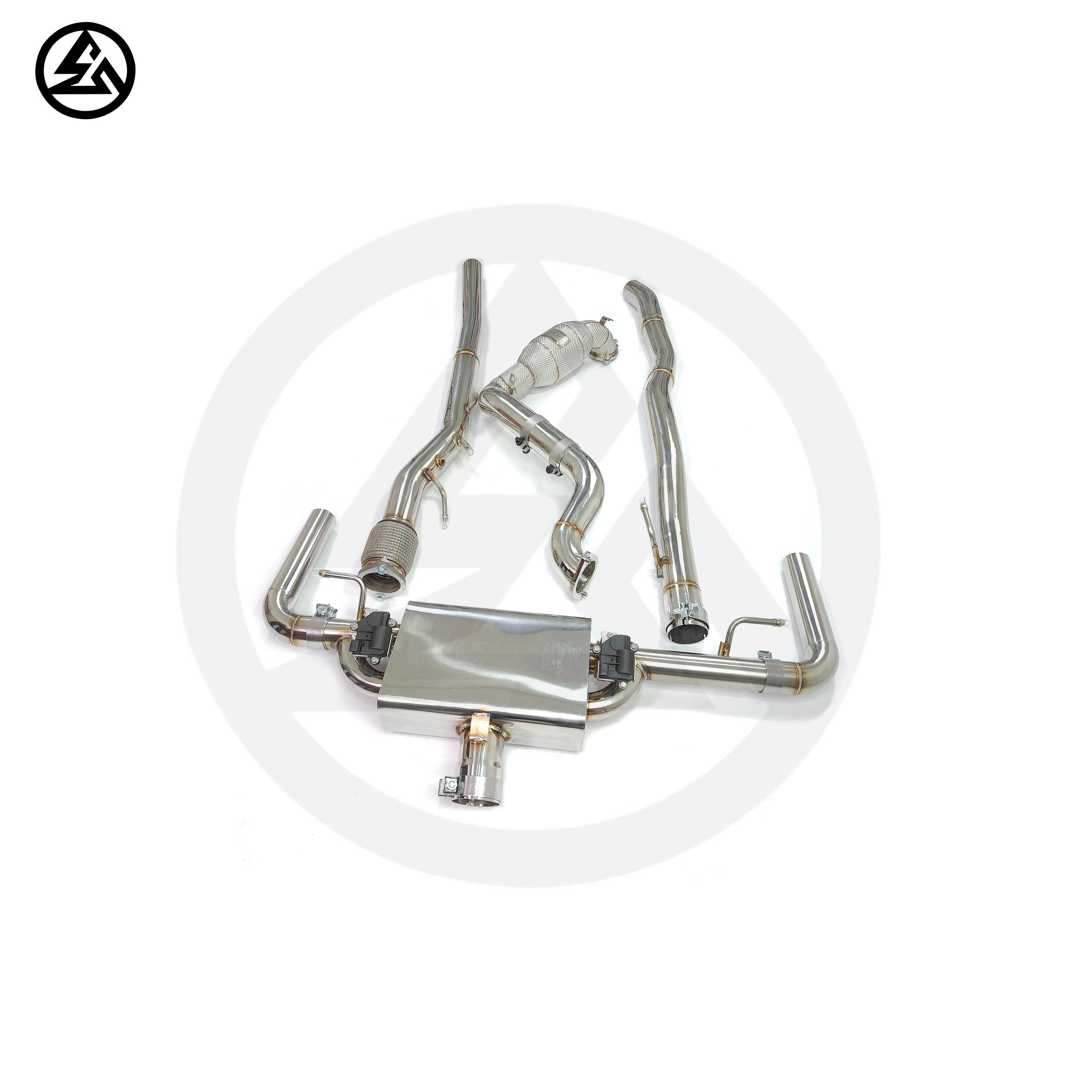 CSZ Full Exhaust for Mercedes-A35 CLA35 GLA35 GLB35 Downpipe Catback Front Pipe