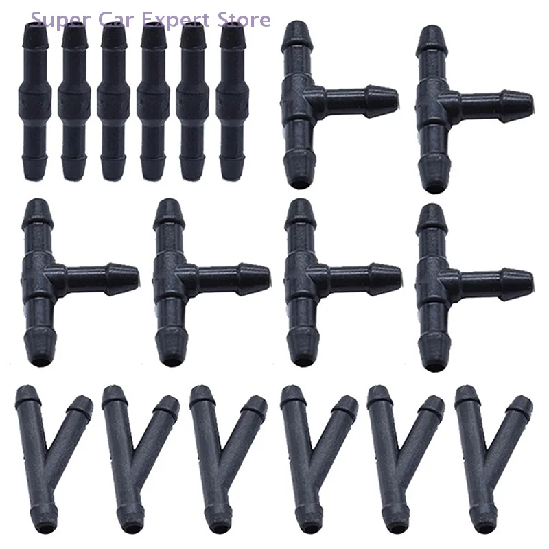 

18pcs Pipe Water Hose Tube Joint Car Accessories Car Wiper T Y I Type Windshield Washer