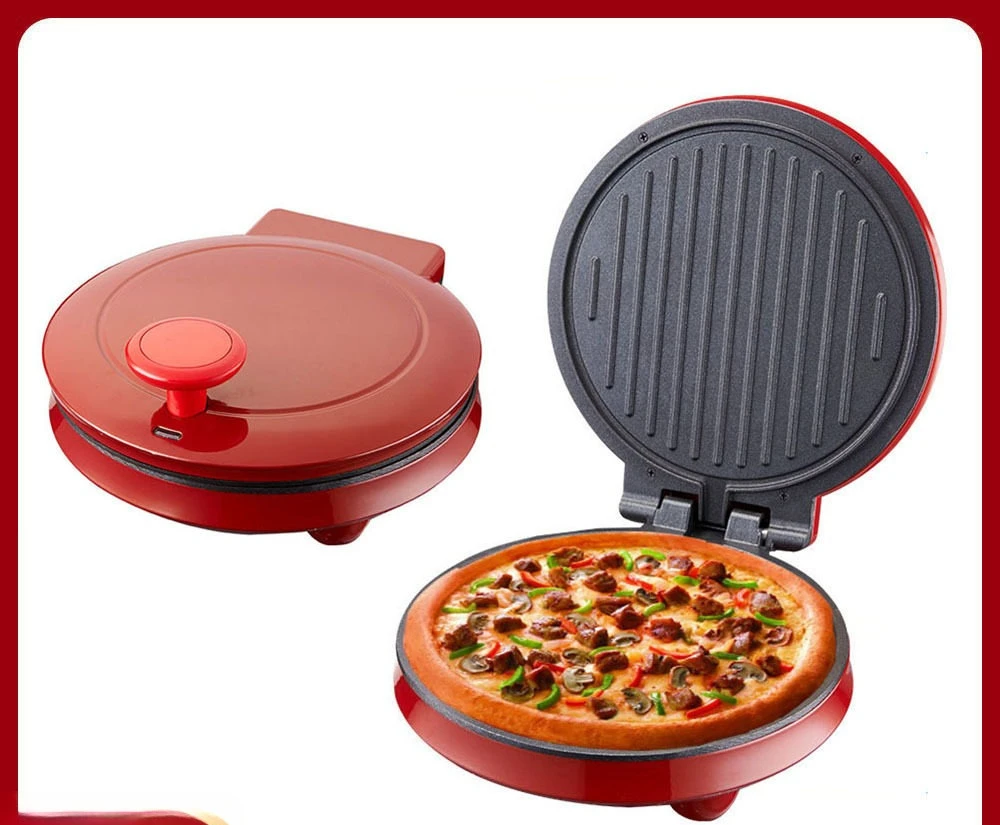 EU Standard Household Electric Pancake & Pizza Maker, Non‑Stick Crepe Spring Roll Cooking Pan