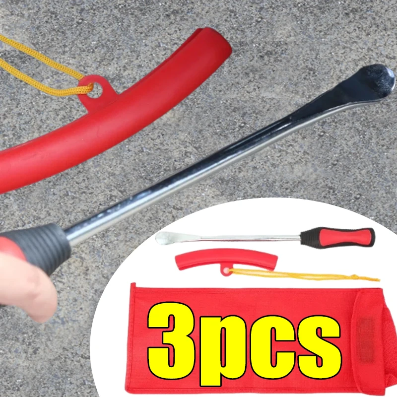 

1Set Tire Replacement Lever Set Rustproof Corrosion Resistant Bar Cloth Cloth Bag Steel Ring Protector Change Installation Tools