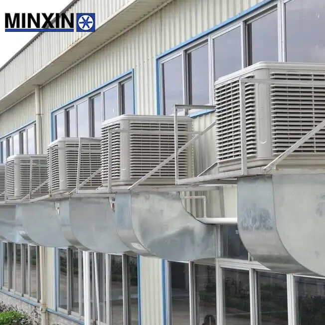 Wall Mount Desert Cooler Industrial Water Cooling System Evaporative Air Cooler with Motor and Pump