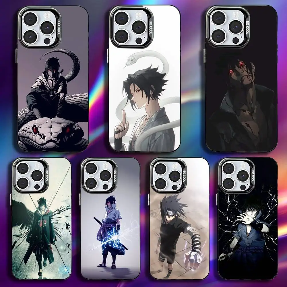 

Anime U-Uchihas S-Sasuke Phone Case For iPhone 16,15,14,13,12,11,Pro,Max,Plus,Mini,XS,SE Anti Fall Black Matte Hard Bumper