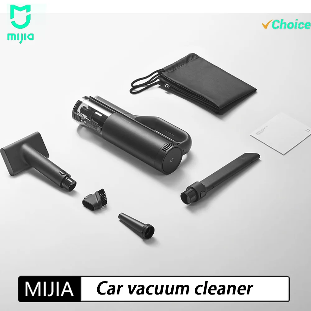 2026 Original MIJIA Car Vacuum Cleaner 21kPa Suction 150mL Dust Cup 2400mAh Battery Washable Filter Element For Car Cleaning