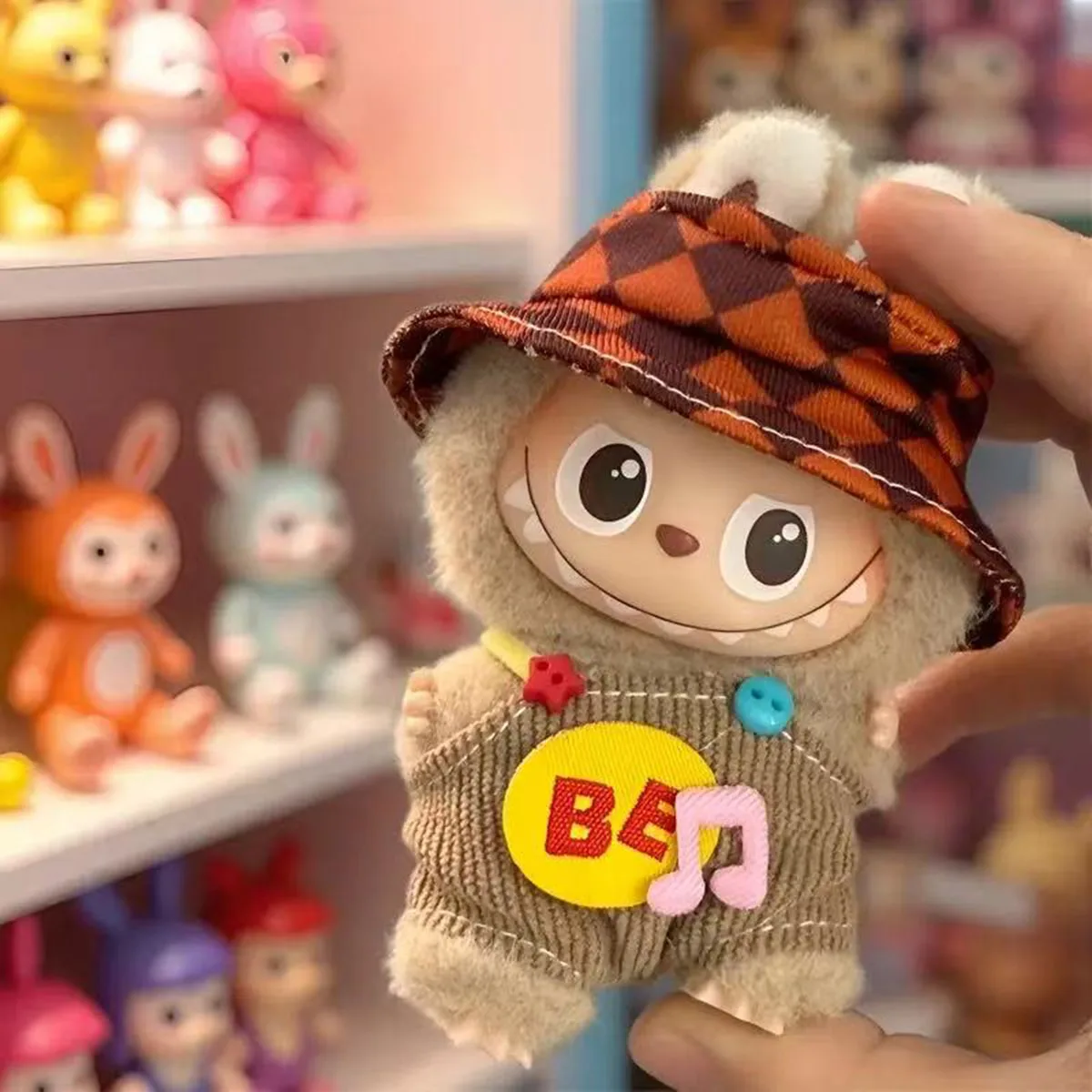 ملابس الدمى القطيفة لـ Mini Labubu 4.0 لسلسلة الحب مجموعة وزرة أنيقة لتقوم بها بنفسك إكسسوارات الزي الهدايا