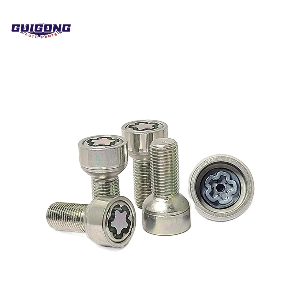 

GUIGONG Anti-Theft Wheel Bolts for Audi A6L A3 A4L A5 A7 A8 Q2 Q3 Q5 Q7 Wheel Locking Bolts