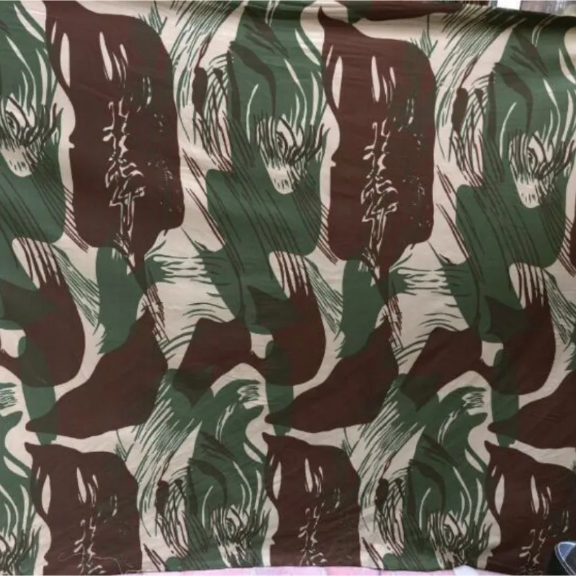 1.5 Meter Width Rhodesian Camouflage Fabric Cotton Twill Cloth Military Fans Tactical Garment DIY Material