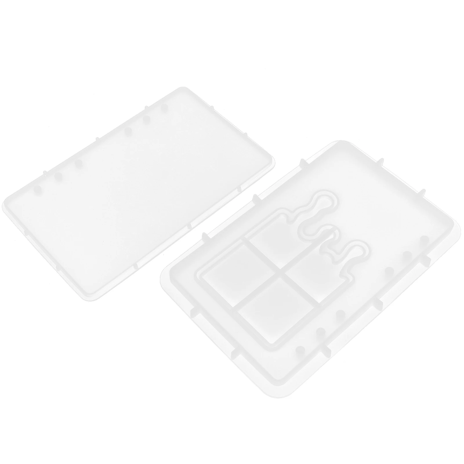 

2Pcs Diy Ice Cream Molds Silicone Crafting Molds Epoxy Binder Notebook Cover Bookmark Making Jewelry Findings