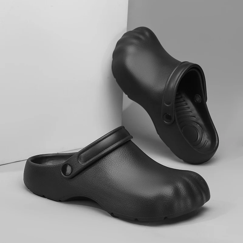 قبيح لطيف فاصل أصابع القدم النعال رجل إيفا الصنادل عدم الانزلاق في الهواء الطلق الشرائح مكتنزة مصمم مستوحاة الصيف الأحذية حجم كبير 47 #5