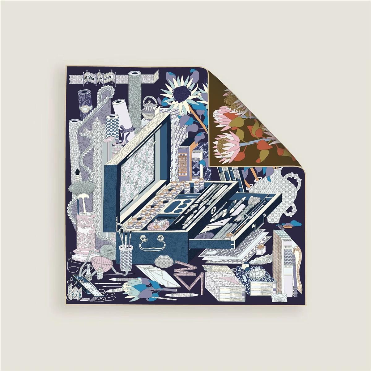 الفاخرة المصممين مزدوجة الوجهين وشاح المرأة ساحة عصابات الحرير حك مع حواف المدرفلة يدويا المرأة رئيس الأوشحة 53*53 سنتيمتر