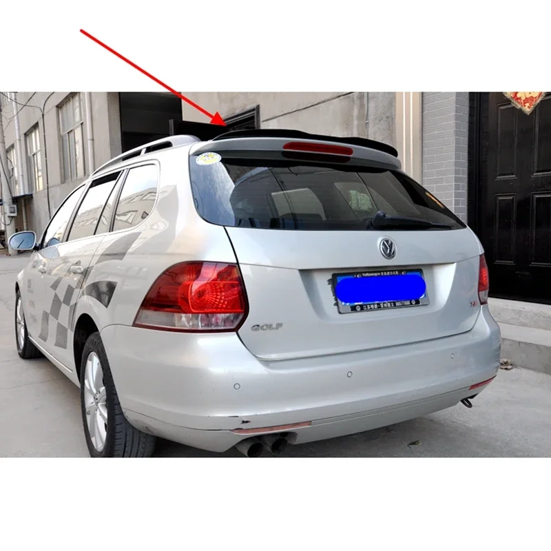 for volkswagen golf 6 Wagon spoiler 2010-2013 model MK 6 light High Quality ABS Material Car Rear black spoiler