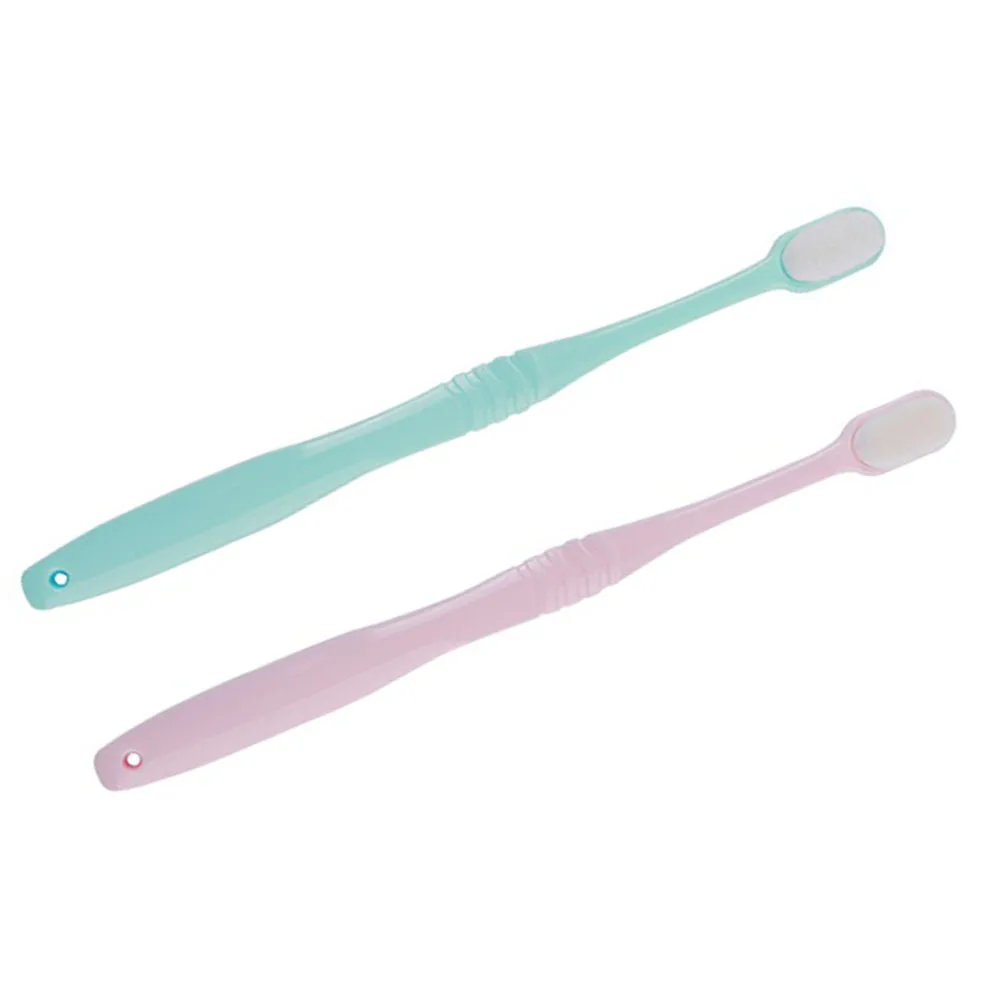 

2Pcs Ultra Soft Toothbrushes Micro Nano Manual Gum Care for Women Men Pink Sky- Cleaning Nylon Toothbrush for Family