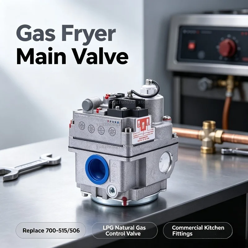Replace 700-515/506 Gas Fryer Main Valve Fittings LPG Natural Gas