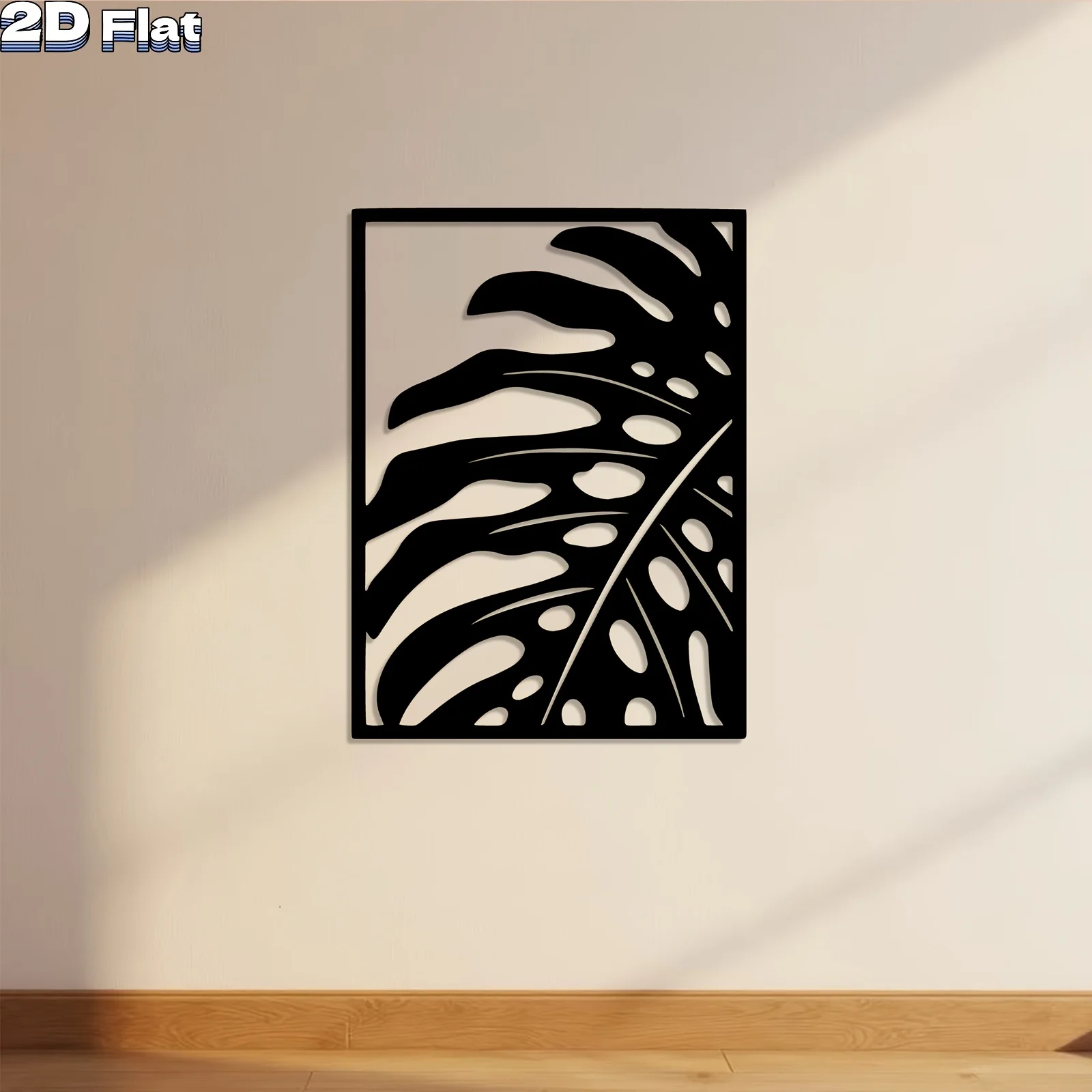 Modern Monstera Leaf Iron Wall Sculpture Tropical Metal Decor Living Room Garden Fence Housewarming Gift Ornament