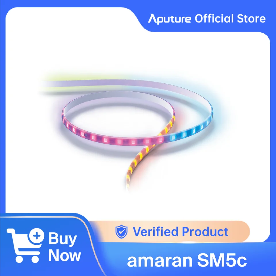 amaran SM5c RGB Smart Pixel LED Strip Light 5 Meters Extensions