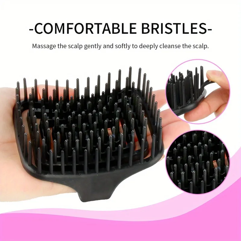 WANMEI Scalp Massage Shampoo Brush - Deep Cleansing & Exfoliation, TPEE Hollow Design, Easy Hair Care view 2