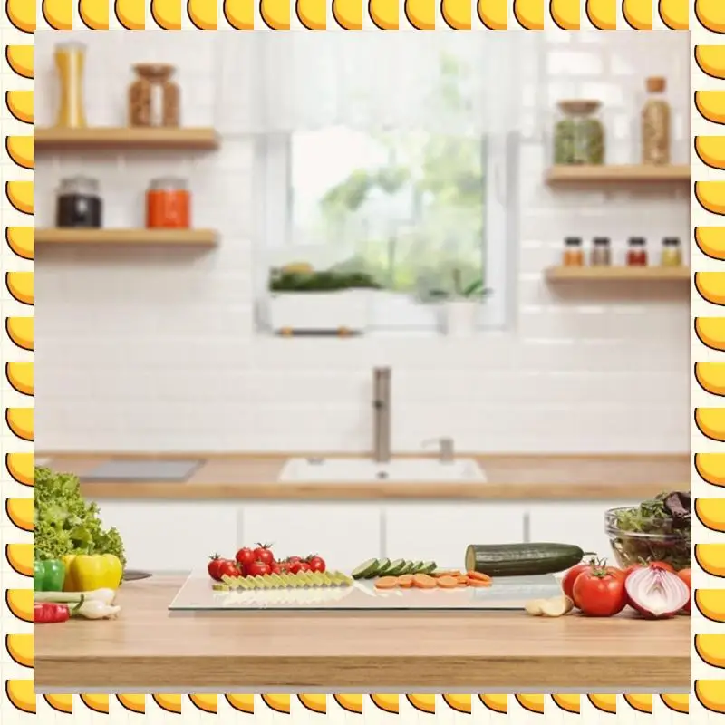 

BAAU For Outdoors Counter Acrylic Cutting Boards, Acrylic Chopping Board Non-Slip Acrylic Chopping Board Clear Cutting Board
