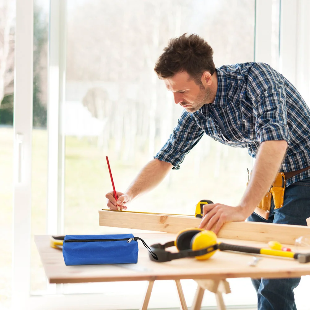 

4Pcs Tool Pouch Heavy Duty Oxford Cloth Storage Bag Portable Zipper Organizer for Small Hand Tools Tool Pouch Zipper Bag