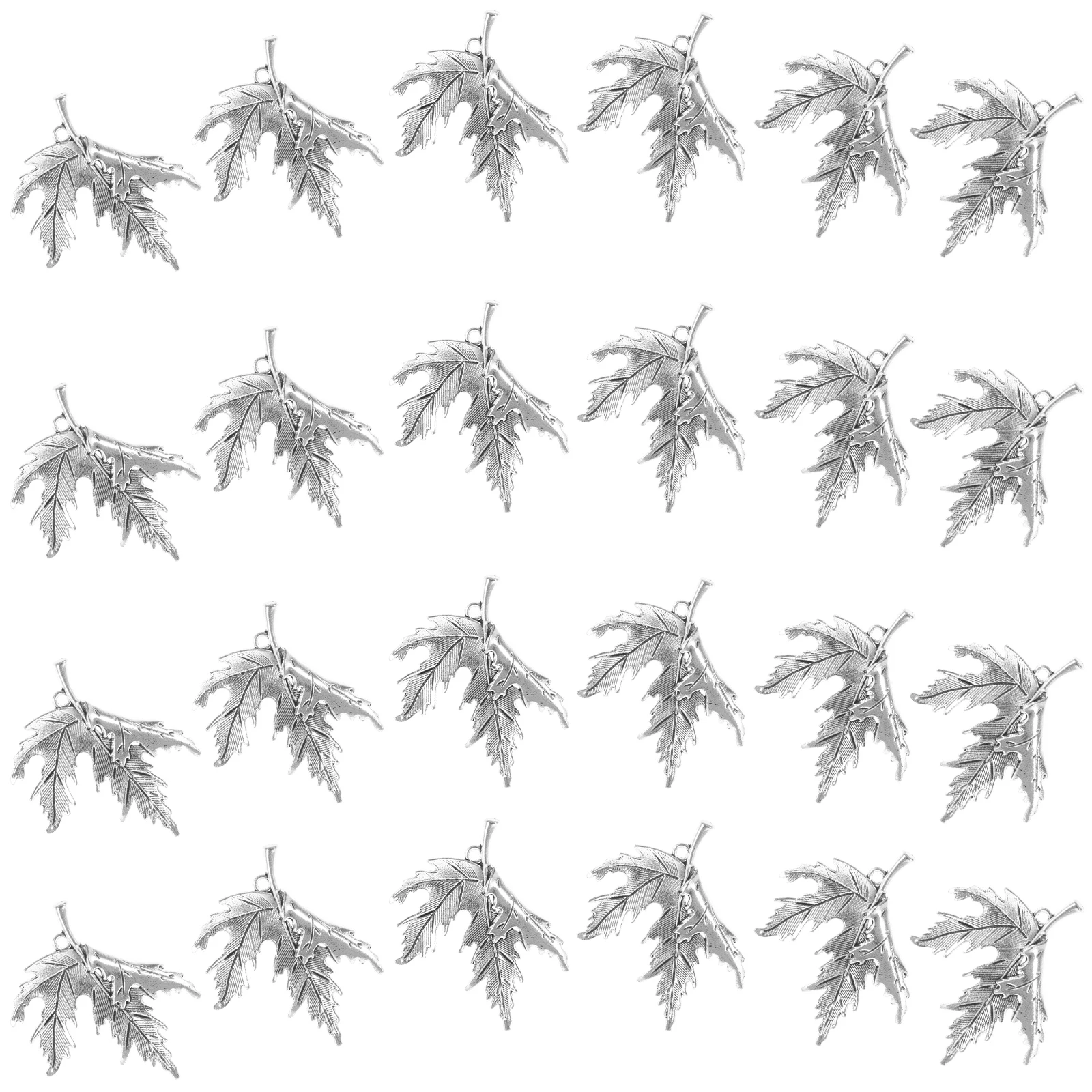 

25pcs Maple Leaf Pendant DIY Jewelry Charms Necklace Zinc Alloy Nail Lightweight Durable Crafts Accessories Leaf Charm Bracelet