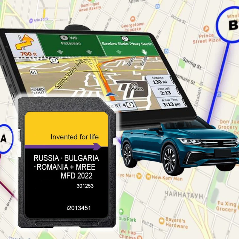 2022 الملاحة 8 جيجابايت بطاقة SD خريطة بطاقة Sat Nav لفورد MFD 2022 شرق الاتحاد الأوروبي خريطة لفورد C-Max التركيز سيارة i2013453 شحن مجاني