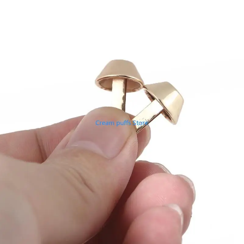 50LE 10pcs Metal Feet Rivets Studs Pierced for DIY Purse Handbag Leather Crafts