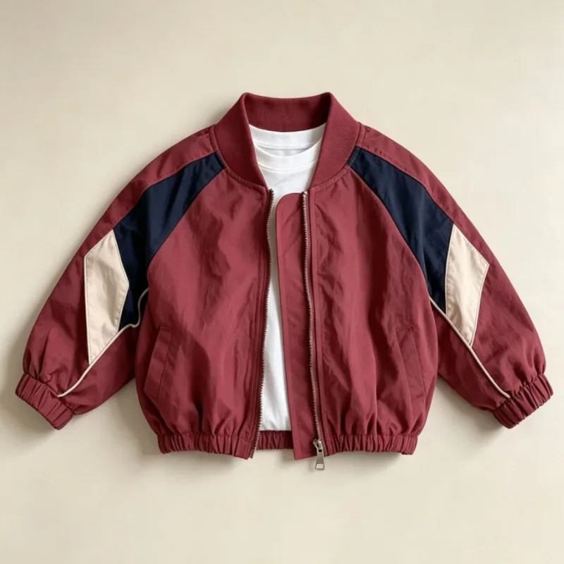 RAISE Winter-Baseballuniform für Mädchen, 2-10 Jahre, mit langen Ärmeln und Reißverschluss, Kinderbekleidung, Mäntel, Jacken für Kleinkinder und Babys. – Detail 2