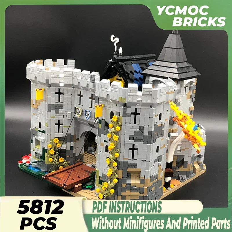 Moc Building Blocks Castle Model Black Falcon's Fortress Technical Bricks DIY Assembly Christmas Toys For Child Holiday Gifts