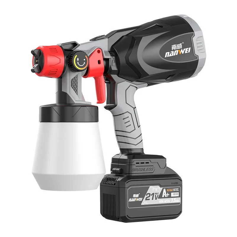 Electric Lithium Battery Paint Gun Latex Paint Paint Varnish Spraying Machine Household Industrial Power Tools