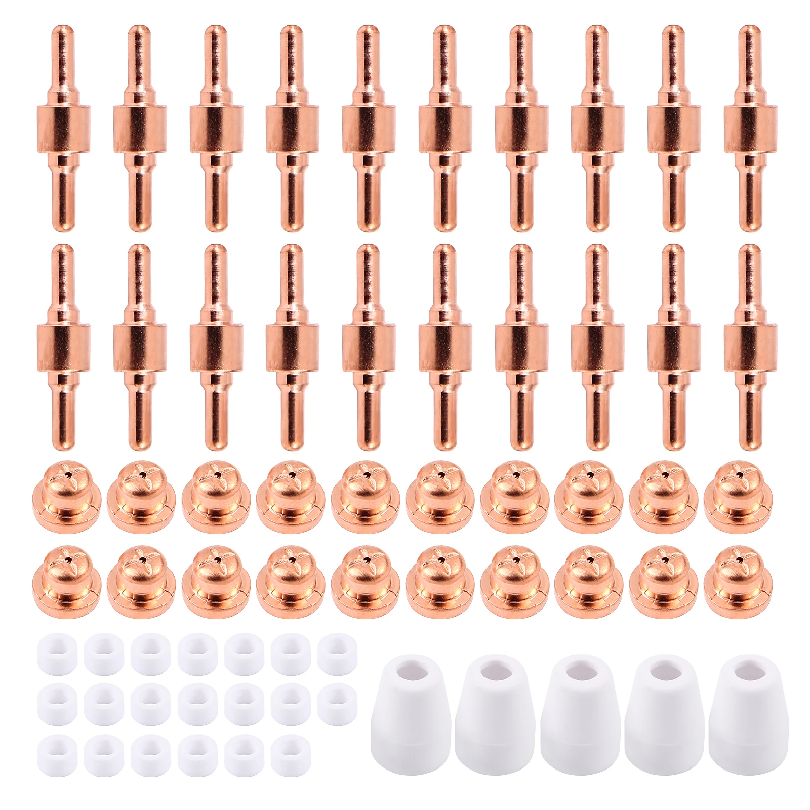 100 件 Plasma Cutter Tip Electrodes & Nozzles Kit Consumable Accessories for Pt31 Cut 30 4050 Plasma Cutter Welding Tools