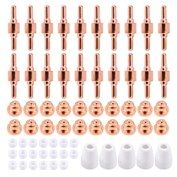 4 UIUUU PT31 PT-31 LG40 cortador de Plasma, puntas de electrodo, taza extendida, Kit de consumibles para PT-31CUT40 HYC45D HYC5OD CUT5O PLC5OD HYC4