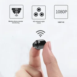 Mini kamera bezprzewodowa Wifi 1080P monitora wewnętrznego monitoringu samochodu bezpieczeństwa noktowizor kamera niania elektroniczna Baby Monitor wideorejestrator