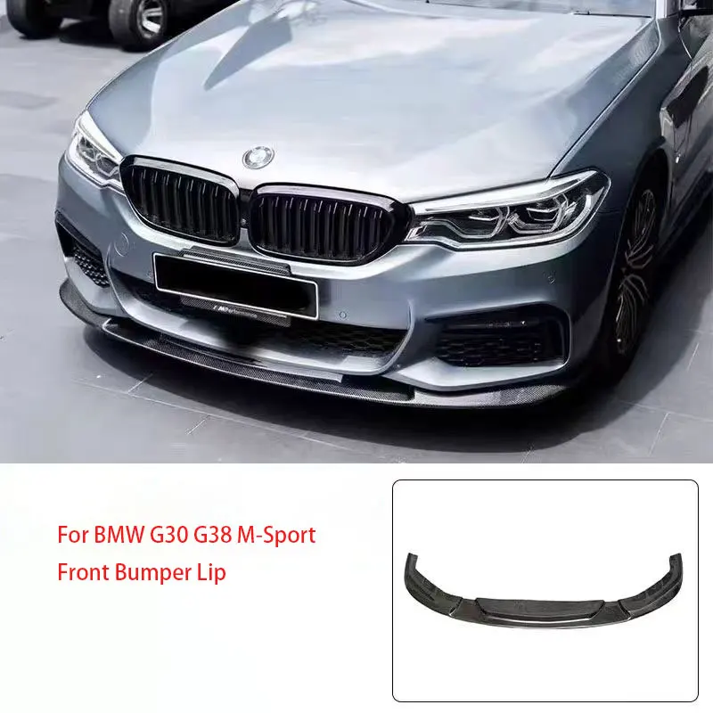 Carbon Fiber Front Bumper Lip Spoiler Splitters Chin Apron Guard Car Styling For BMW G30 G38 M-Sport 2017 2018 2019 Body Kits