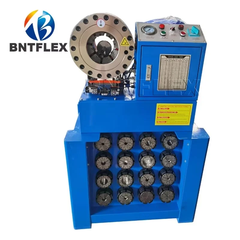 BNTP69 Hydraulic Hose Crimping/Pressing Machine Manual Operation with Automatic Features Core Components include