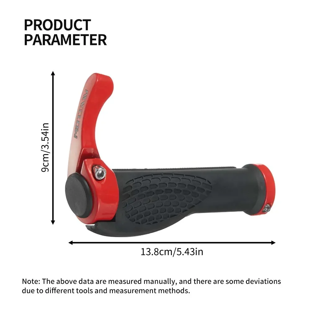 MTB Bicycle Grips Horns Shofar Vice Handlebar Grips Cycling Shockproof proof Bike Grips Rubber Bilateral Locked Handlebar End