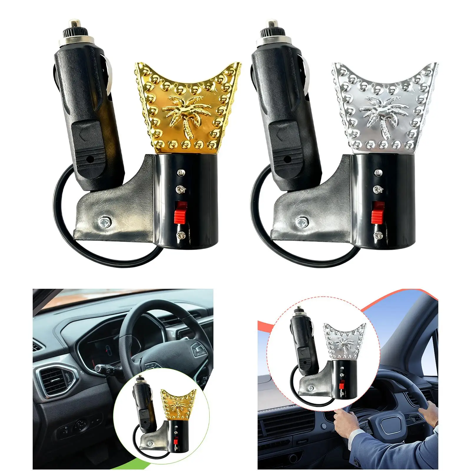 Portable Automotive Incense Burner Electric Aroma Diffuser Car Fragrance Machine for Car Smell Enhancement