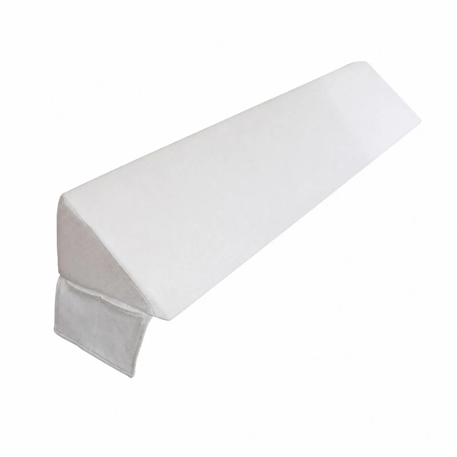 Triangular Bed Wedge with Storage Panel Supportive Headboard Wedge Pillow with Side Pockets Cover Headboard Cushion for Small