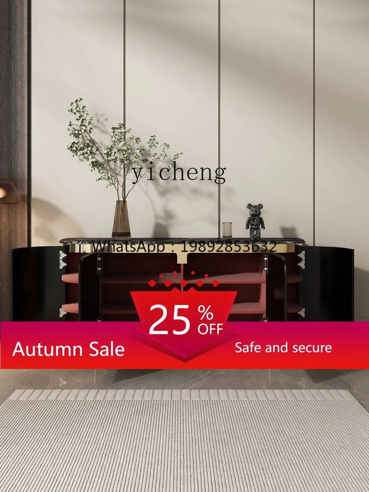 

Marble Entrance Cabinet Entrance Foyer Decorative Locker Modern Living Room Sideboard Cabinet