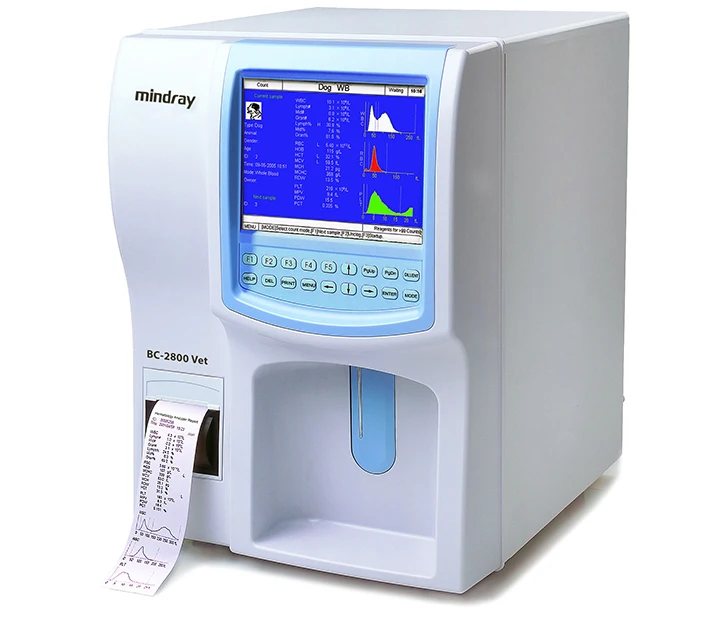 Mindray bc-2800 vet bc2800 vet cbc machine veterinary hematology analyzer 3 part 5 part veterinary hematology