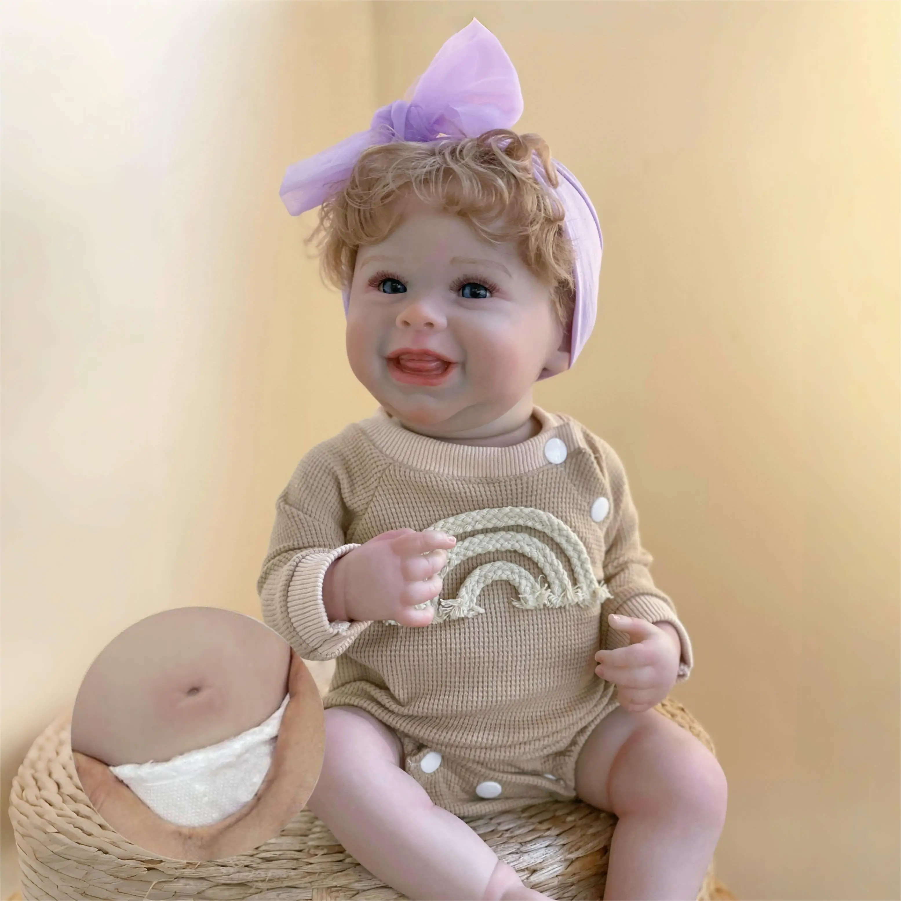 

48CM Girl Harper Bebe Reborn Dolls Waterproof Full Body Silicone Vinyl Dolls Handmade Painted Doll Toys For Kids Gift Muñecas