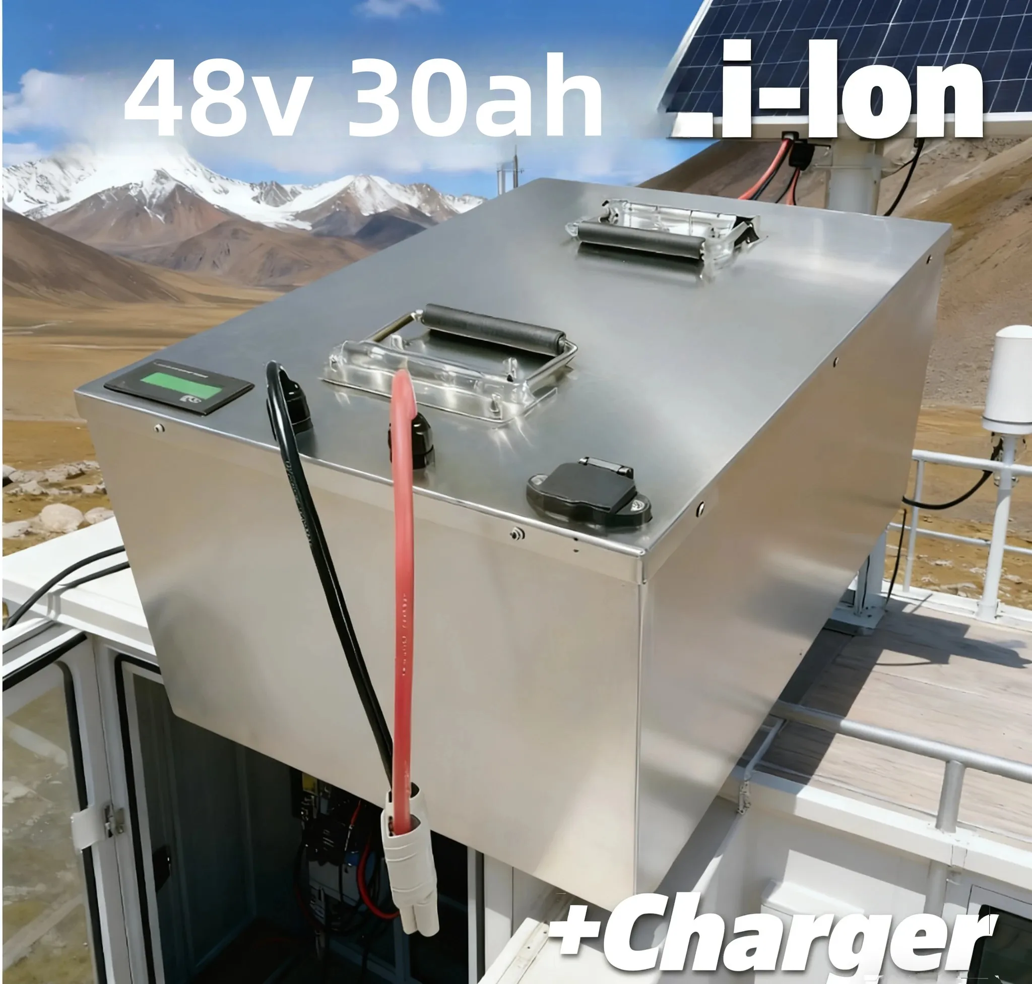 Kostenlos anpassen 48 V 30 Ah Lithium-Ionen-Akku 18650 mit BMS 48 V Li-Ion für 2000 W Fahrrad, Roller, Fahrrad, Go-Cart + 5 A Ladegerät