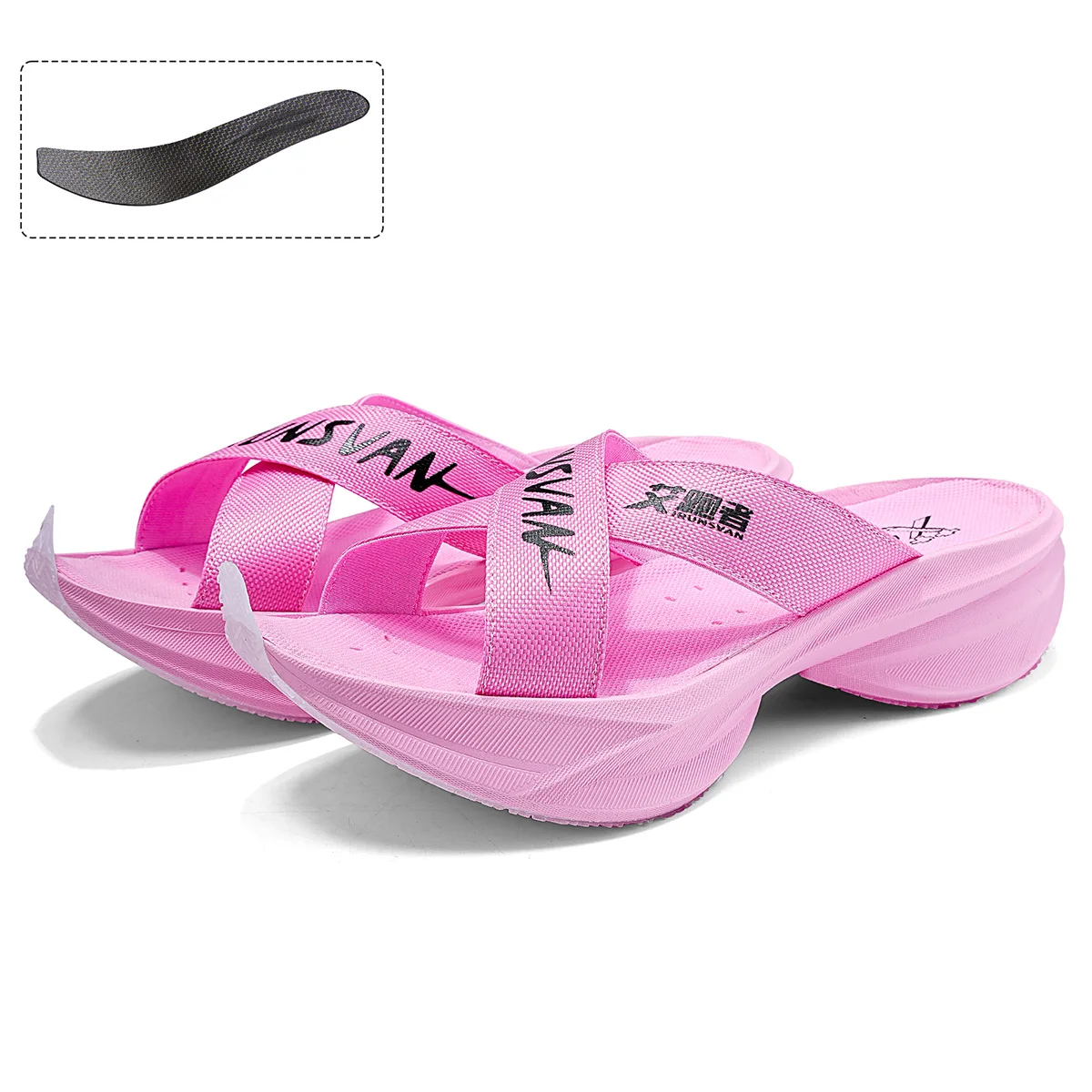 IRUNSVAN مصمم فاخر أصلي أنيق للاستخدام الخارجي خفيف الوزن منصة رياضية مع لوح كربون T800 كامل النخيل