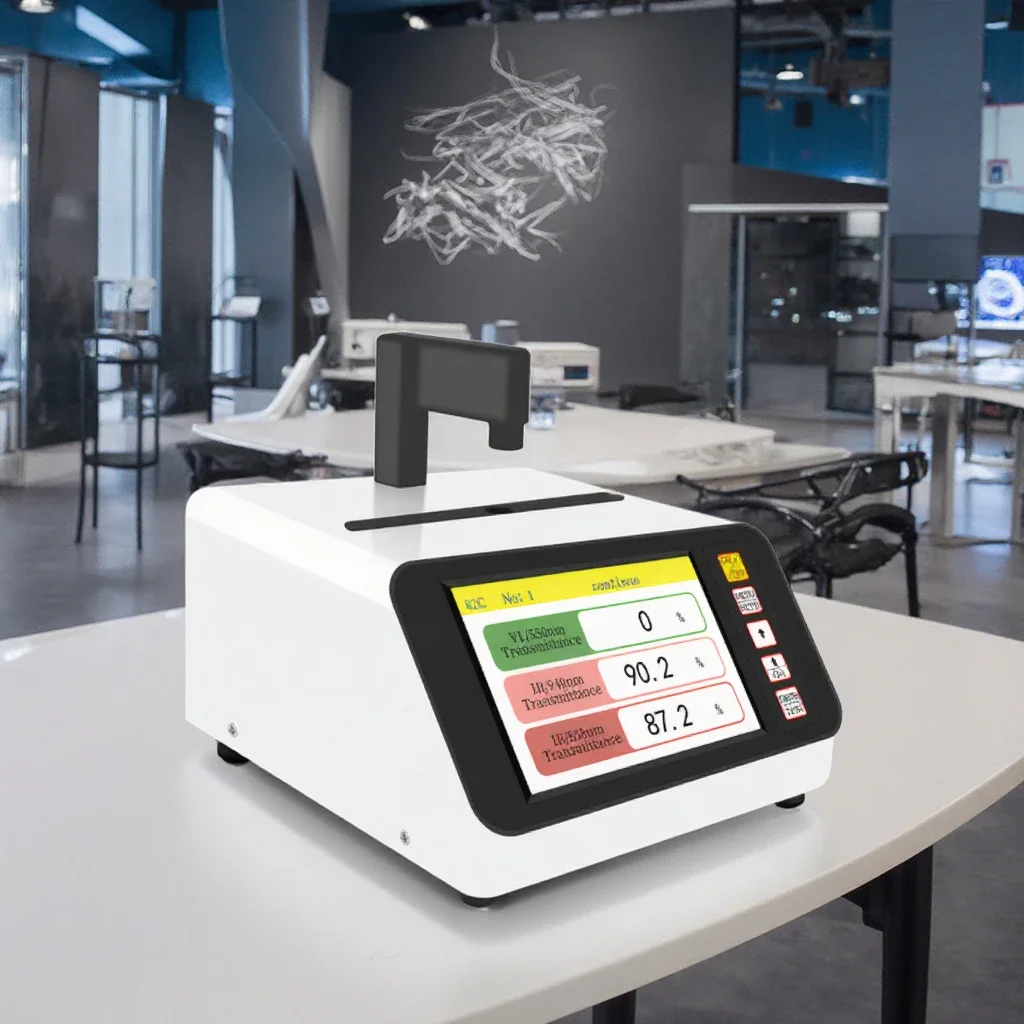 82C Lens Transmittance Tester Ink Small Hole Infrared Thermal Insulation Film Sunglasses Visible Light Transmittance Meter